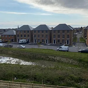 hill view of houses